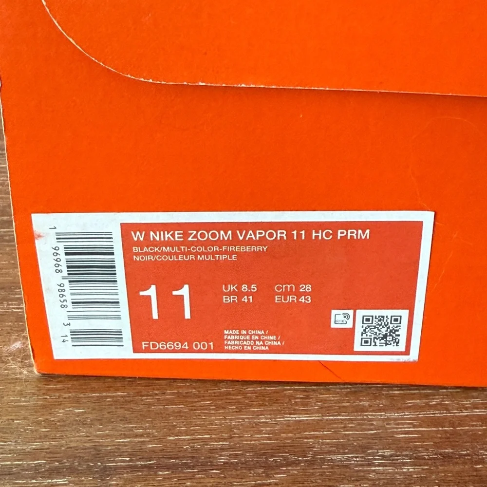 NikeCourt Air Zoom Vapor 11 Premium Hard Court Tennis Shoes - Size 11 - Picture 7 of 7